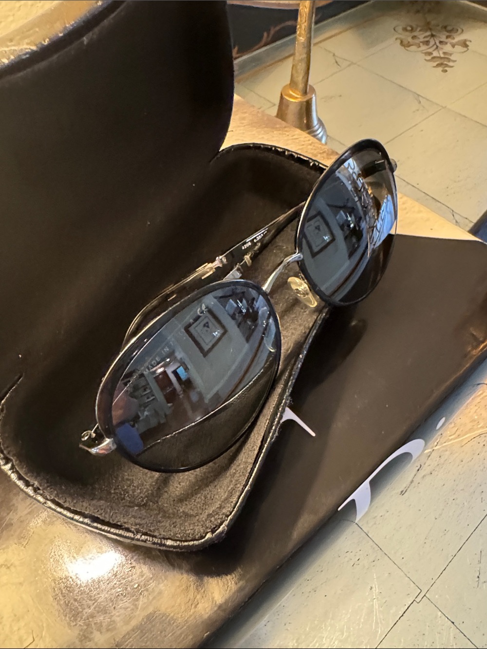 CHANEL Black on black sunglasses